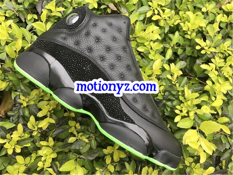 Authentic Air Jordan 13 Retro Black Green